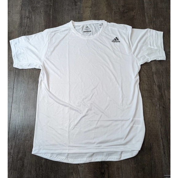 NEW Adidas Freelift Climate Cool T Shirt Size 2XL Men's White Short Sleeve - Picture 1 of 6